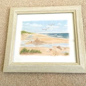 Beach Themed Framed Print 🌊